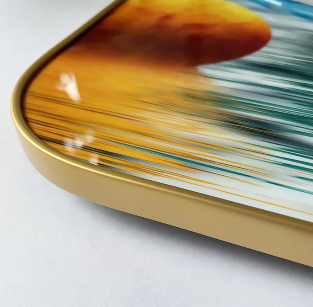 New Luxury Moden Living Room Animal Decorative Crystal Porcelain Painting  Wall Clock  for Home Decor