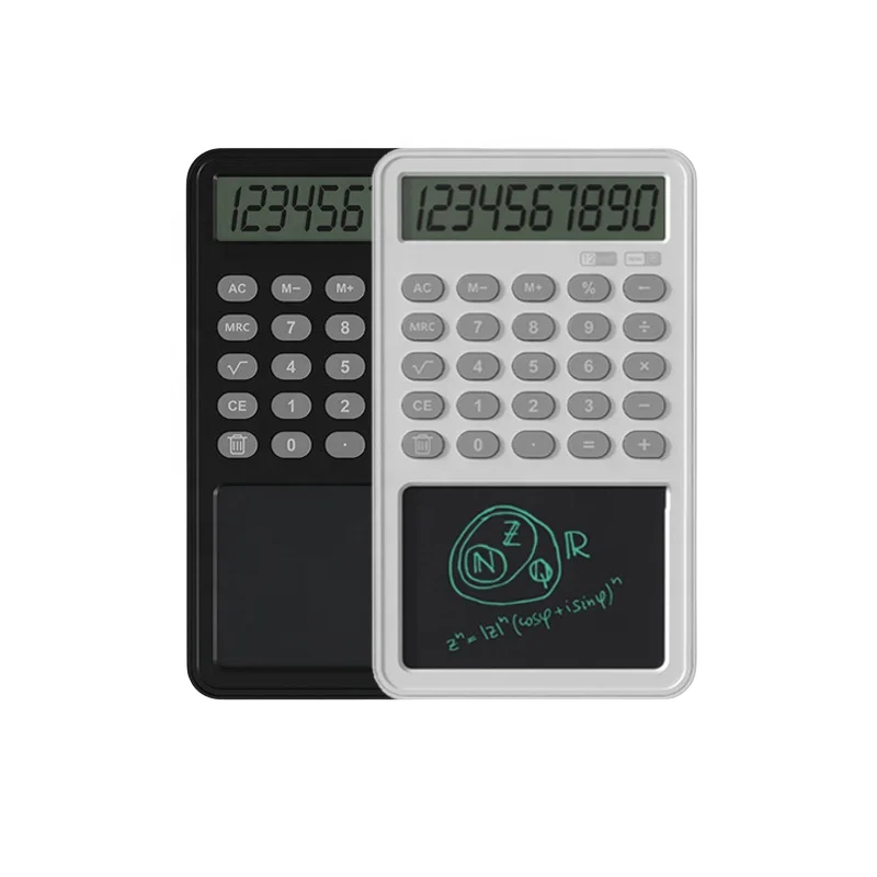Copllent New Electronic Calculator Business Gift Portable LCD 12 Bit Digital Calculator Intelligent Small Basic Calculator