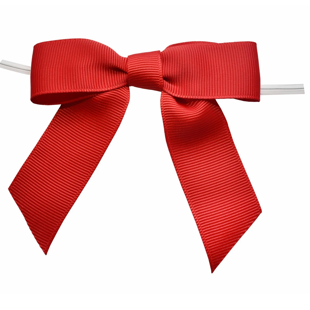 wholesale eco friendly christmas gift box big plaid shinny custom flower satin Ribbon hair bow