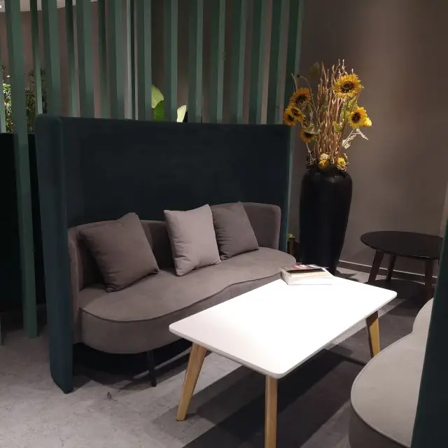 
Modern High Density Sponge Sectional PU Fabric Commercial Furniture Modern Office 