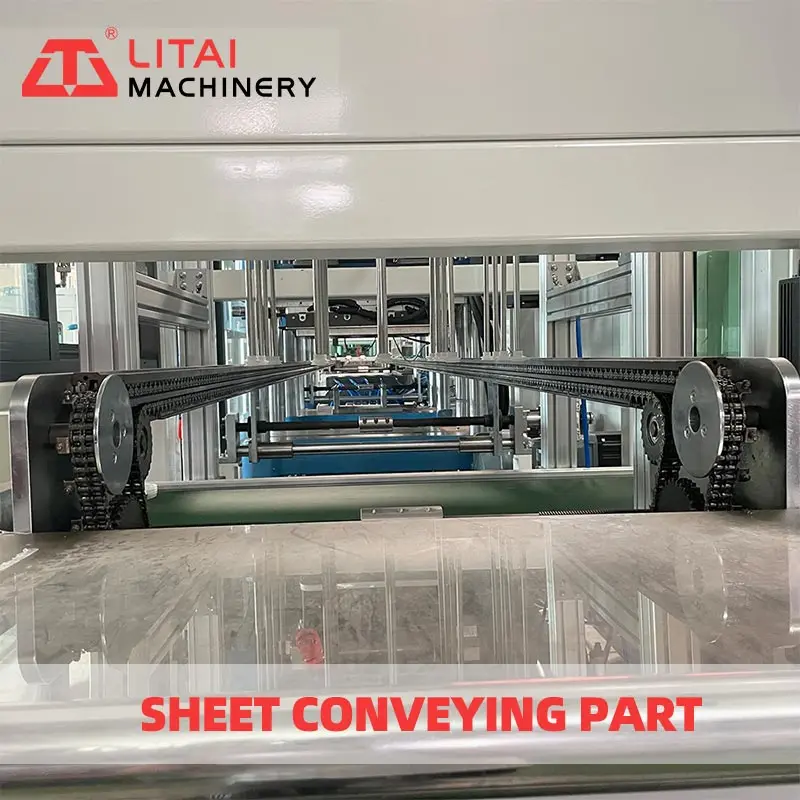 Полностью автоматический пластиковый лоток 2 в 1/3 в 1/4 в 1 Вакуумный и термоформовочный станок с пробивкой