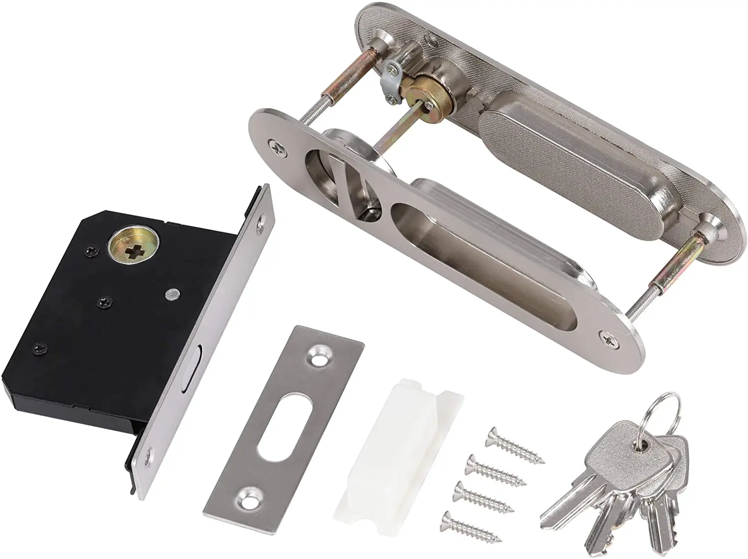 Top-Quality Sliding Door Pocket Lock With Key Coin Hole