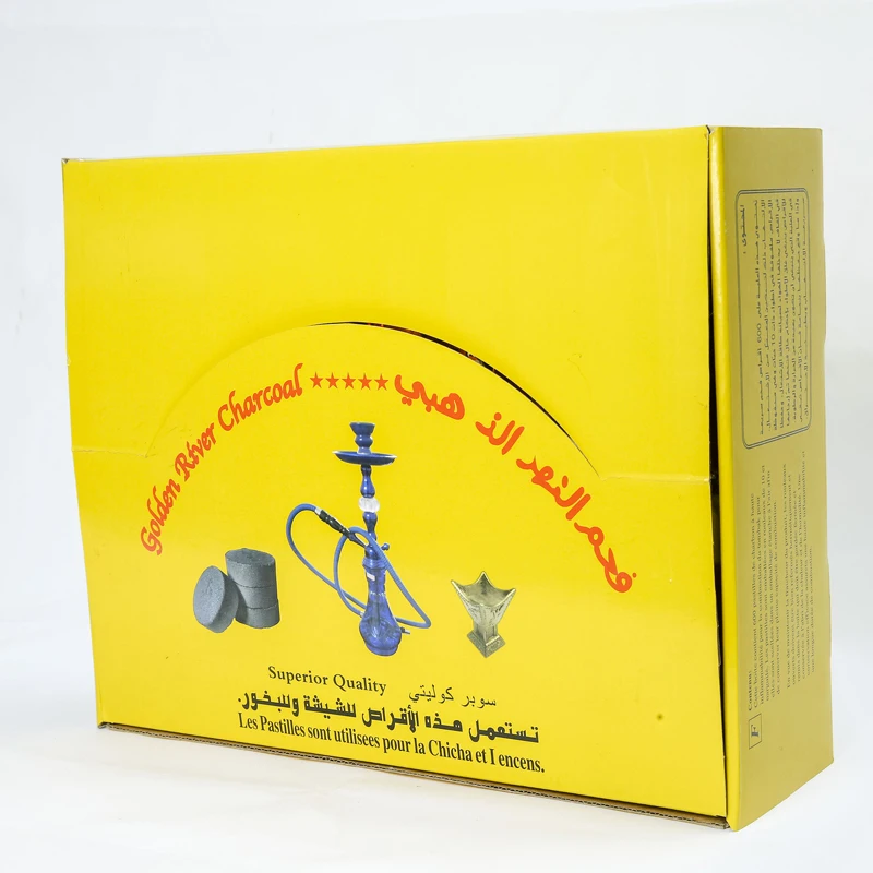 low price wholesale 33mm Fruitwood Quick Burning no smoke finger charcoal shisha hookah