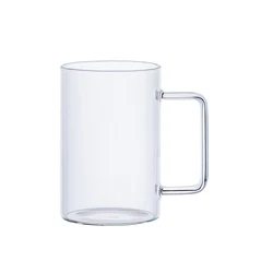 Heat Resistant Lead-Free Hand grip Glass Coffee Mugs for Latte, Cappuccino, Hot Chocolate, Tea Juice