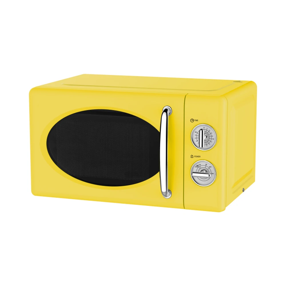 China Wholesale Cheap Price Kitchen Appliance 700w 20L Mechanical Retro Solo Colorful Electric Countertop Microwave Oven Home