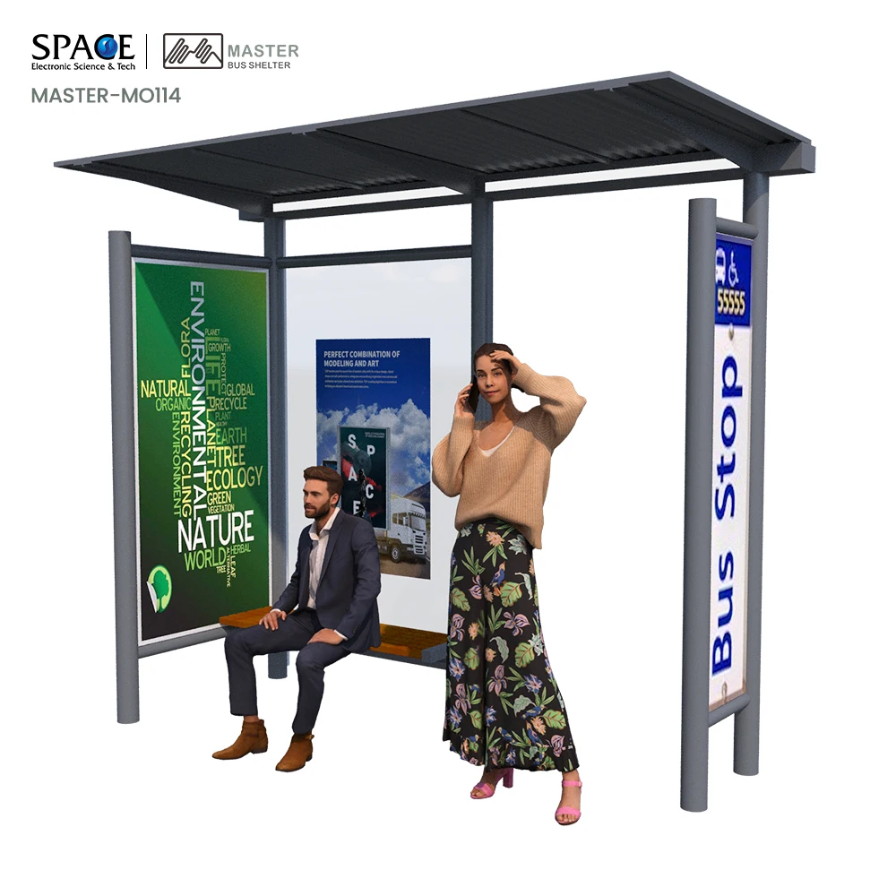 High Quality Manufacturer Outdoor Storage Shed Bus Shelter Stop