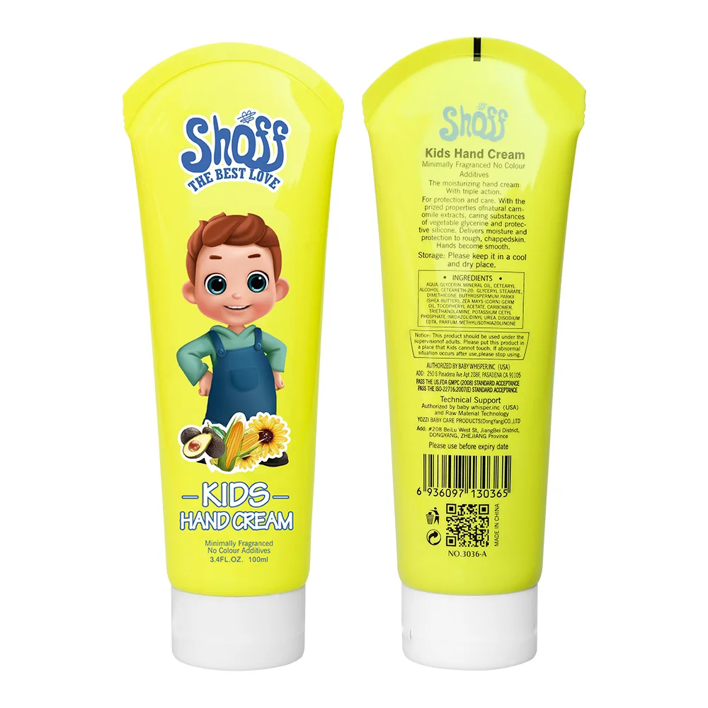 
SHOFF 100ML Avocado Extract Plant-Based Hypoallergenic Skin Care Baby Hand Cream 3.4oz 