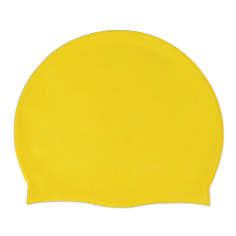china custom logo kids children waterproof long hair extra large screen printed college silicone swimming caps
