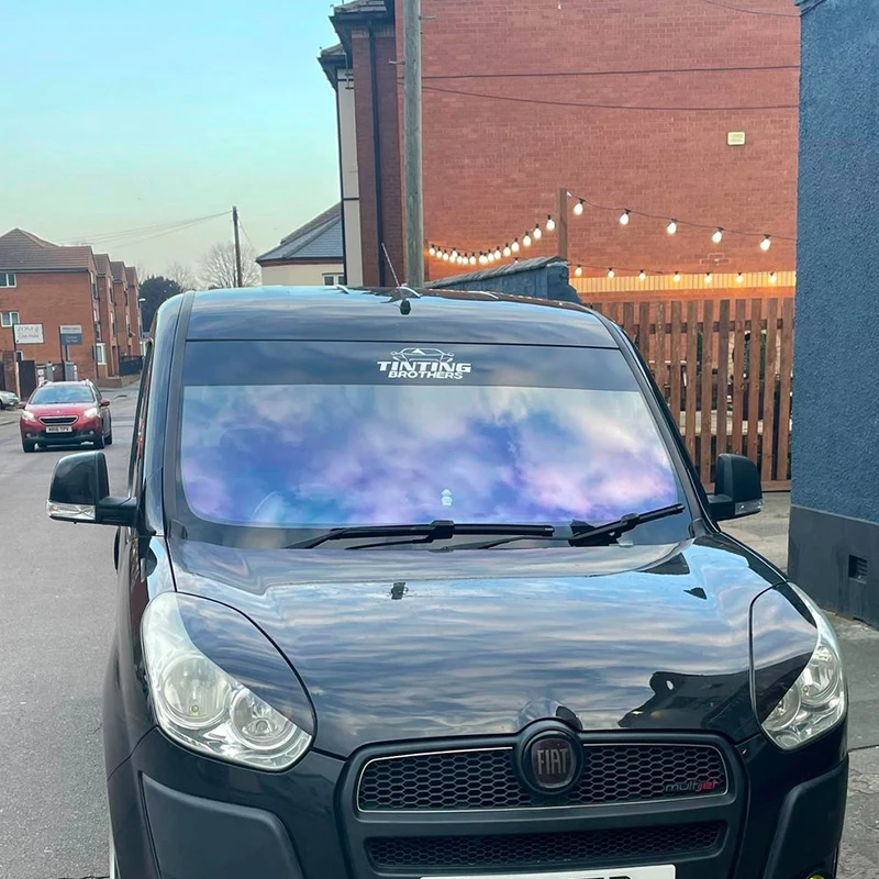 Chameleon Blue Green Red Glass UV Protection Film Window Tint Film VLT 80% Side Windows Solar UV Protection