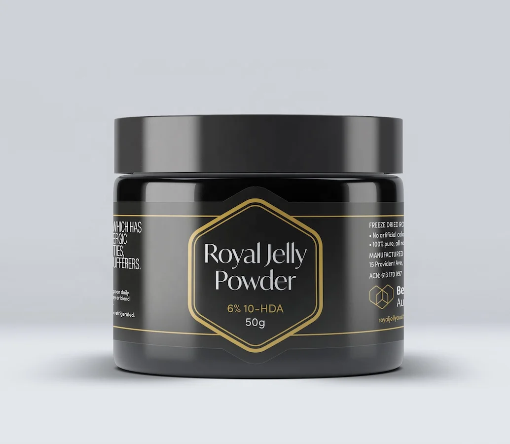 
Retail Ready - Royal Jelly Powder 50g - Australian Made - Bee Sanctuary -Natural - 100% Organic 