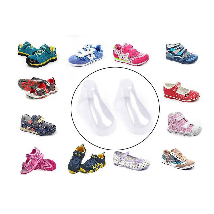 Eco-friendly Clear Plastic Baby Feet Display Baby Booties Crochet Shoes Socks Showcase, Toddler Shoe Forms Stand HolderHA01537