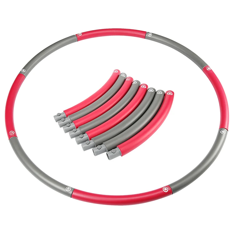 8 sections detachable fitness weighted hula ring hoola hoop