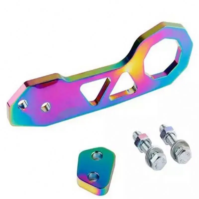 Universal Aluminum Alloy Racing Rear Tow Hook For Honda Civic JDM Car Auto Rear Bumper Trailer Hook Towing Tools With Logo