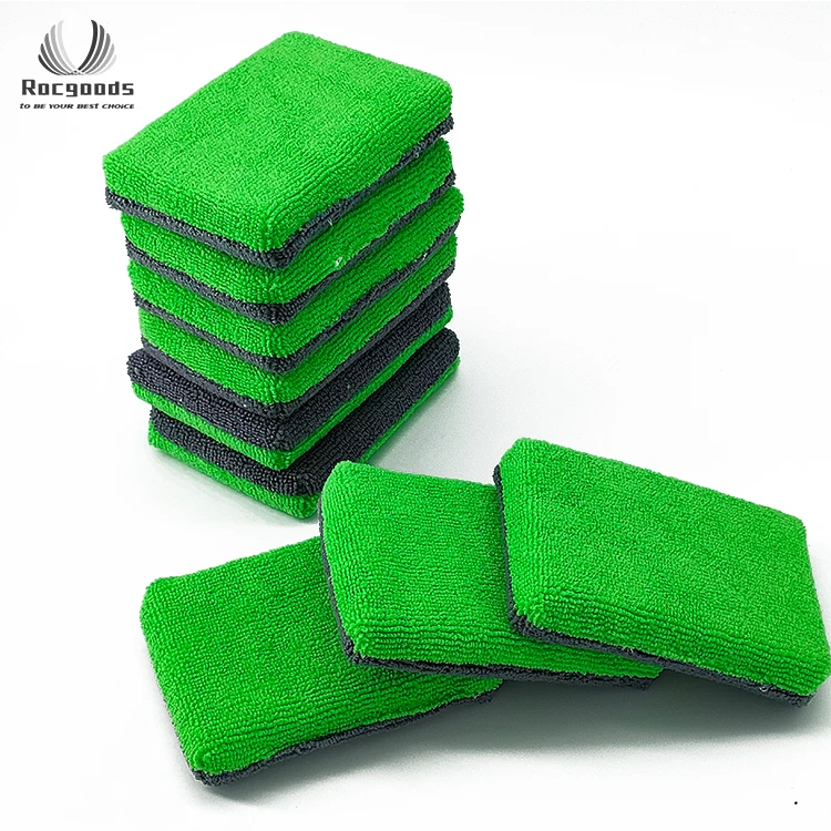 Car Care Wax Polish Microfiber Applicator Sponge
