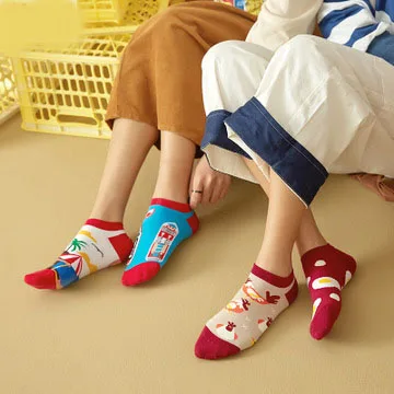 fashion socks 2020 Creative pattern personality cool spring and summer cotton socks men and women ship socks