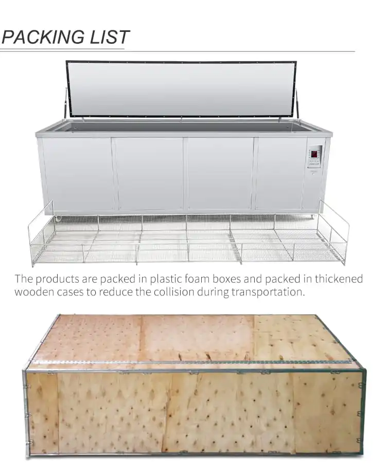 JYD-1108SG 500Liter Air Cooler Engines Cylinder Ultra Sound Immersion Ultrasonic Cleaning Machine Industrial For Long Guns