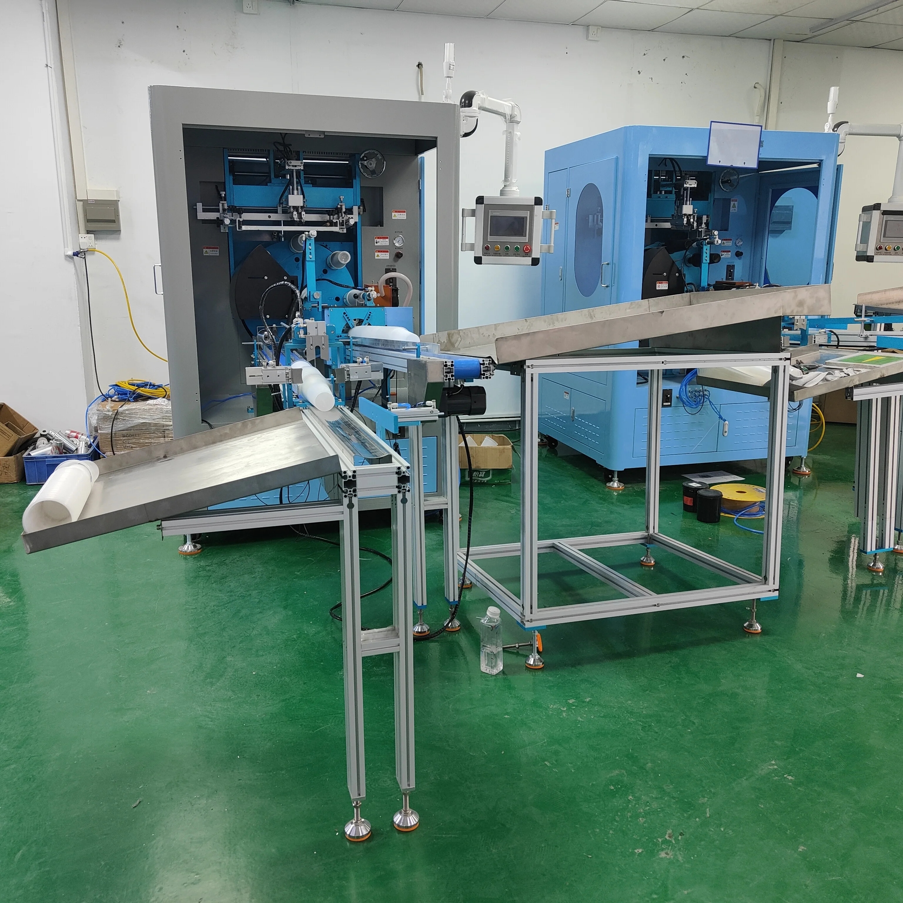 Multicolor Bubble Tea Paper Cup Screen Printing Machine for Coffee Plastic Cup with LED UV Cuing System