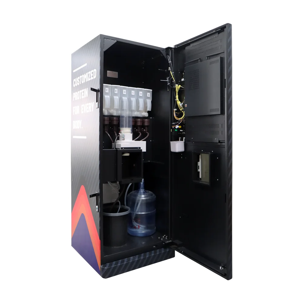 High quality Bill Credit Card Payment Vending Machine HOT SALE Advertising Automatic protein shake vending machine
