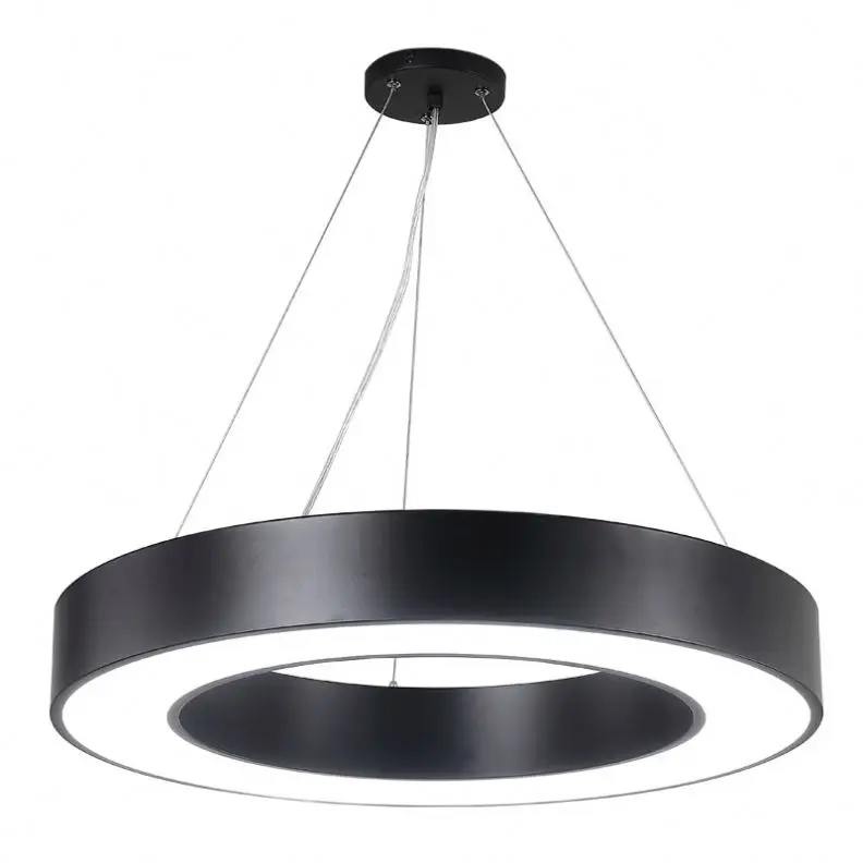 Pendant Light Iron Nordic Pendant Lamp 80 N/A Circle Ring Led Modern Factory Wholesale Keychamber Office Mall Supermarket Black