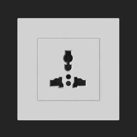 Electric Home Safety High Bakelite Pc Metal Acrylic New Designed Common Mechanical Electric Wall Modern Light Switch With Socket