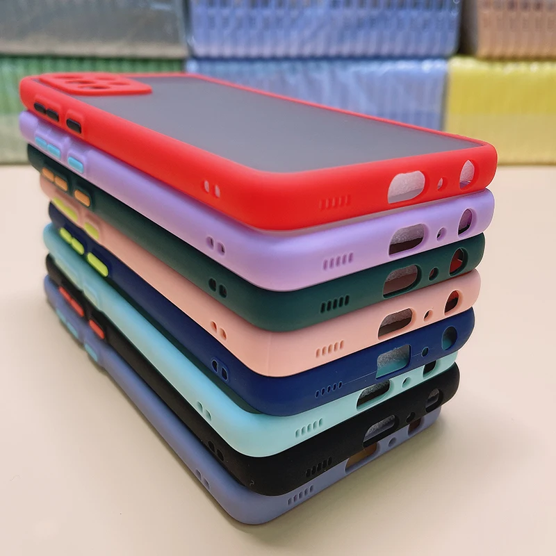
For Samsung Case, Translucent Frosted Matte Mobile Cell Phone Case for Samsung A51 A71 A50 A52 A32 S20 S21 Ultra Cell Phone Case 