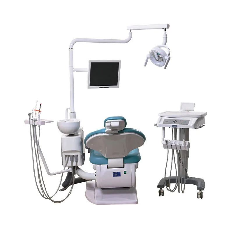 Luxury CE Cast Iron Metal Steel Easy Cleaning Comprehensive Dental Equipments Dental Chair