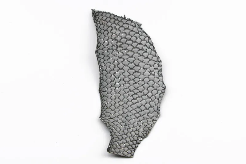 Tilapia Fish Skin Leather with silver side finish for shoes