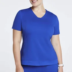 Женские Медицинские комплекты, оптовая продажа, индивидуальная стрейчевая униформа, мужской комплект с топом на молнии и брюками, медицинская униформа медсестры, скрабы