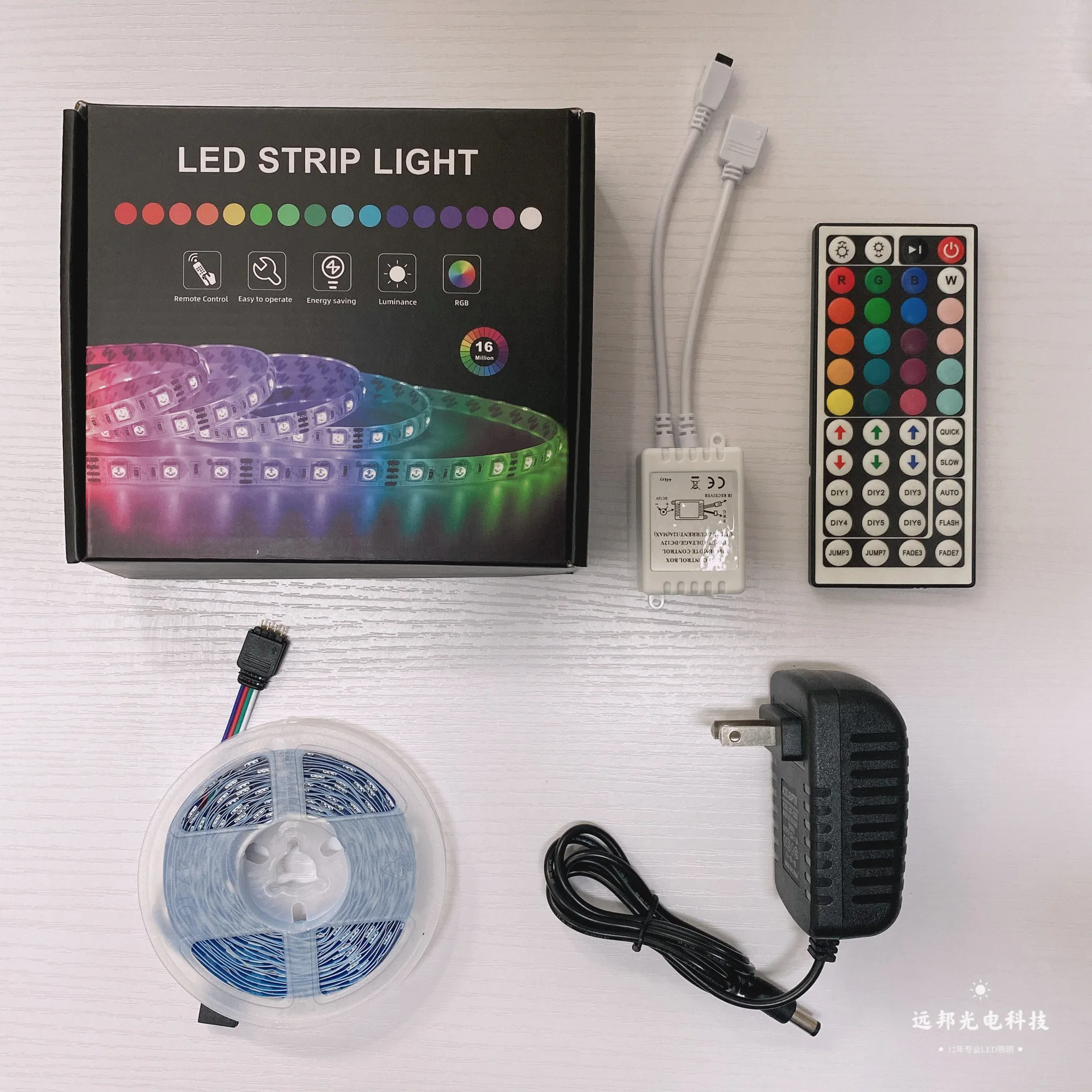 DC 12V 54LEDs/M Infrared 24 Keys Flexible RGB Smart LED Strip Light Kit 5M Blister Holiday Atmoshpere LED Light Decoration Home