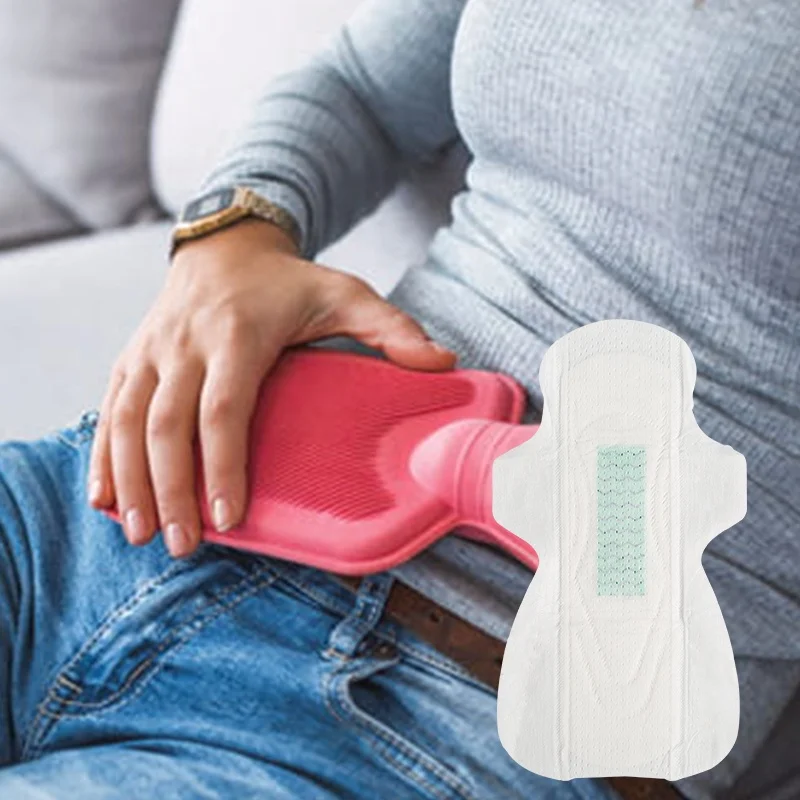 cheap price soft lady cotton and mesh breathable sanitary napkins ultra thin sanitary pad for women