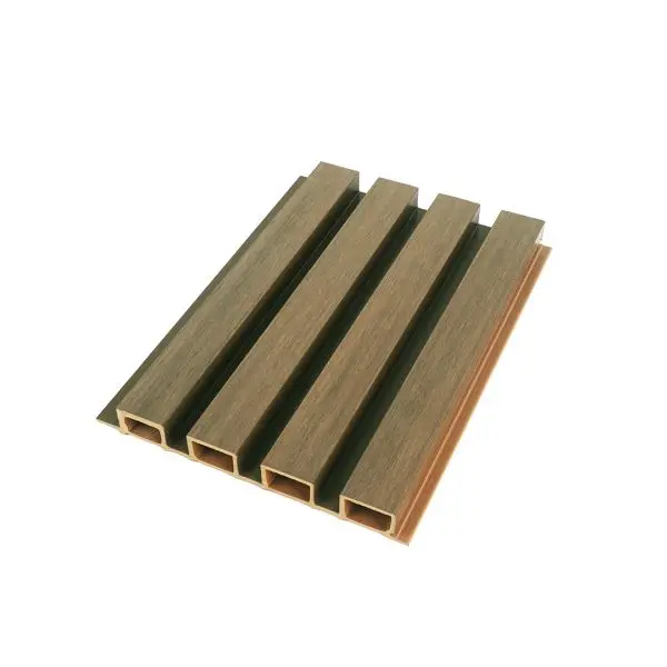 WPC plastic board for interior and exterior wall decoration UV coating WPC core PVC marble and wood look wall panel