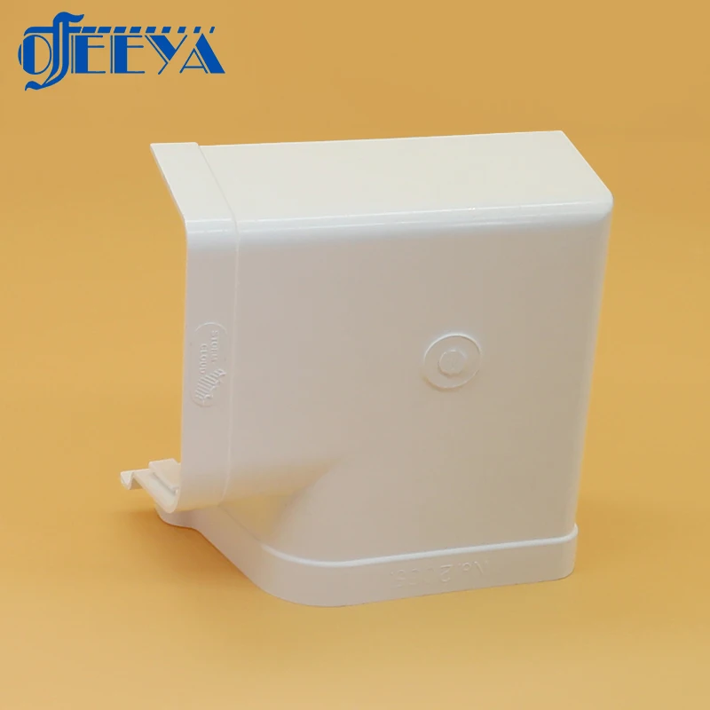 Factory fabrications wholesale outer edge of building roof drainage plastic pvc rain chain gutter adapter fittings