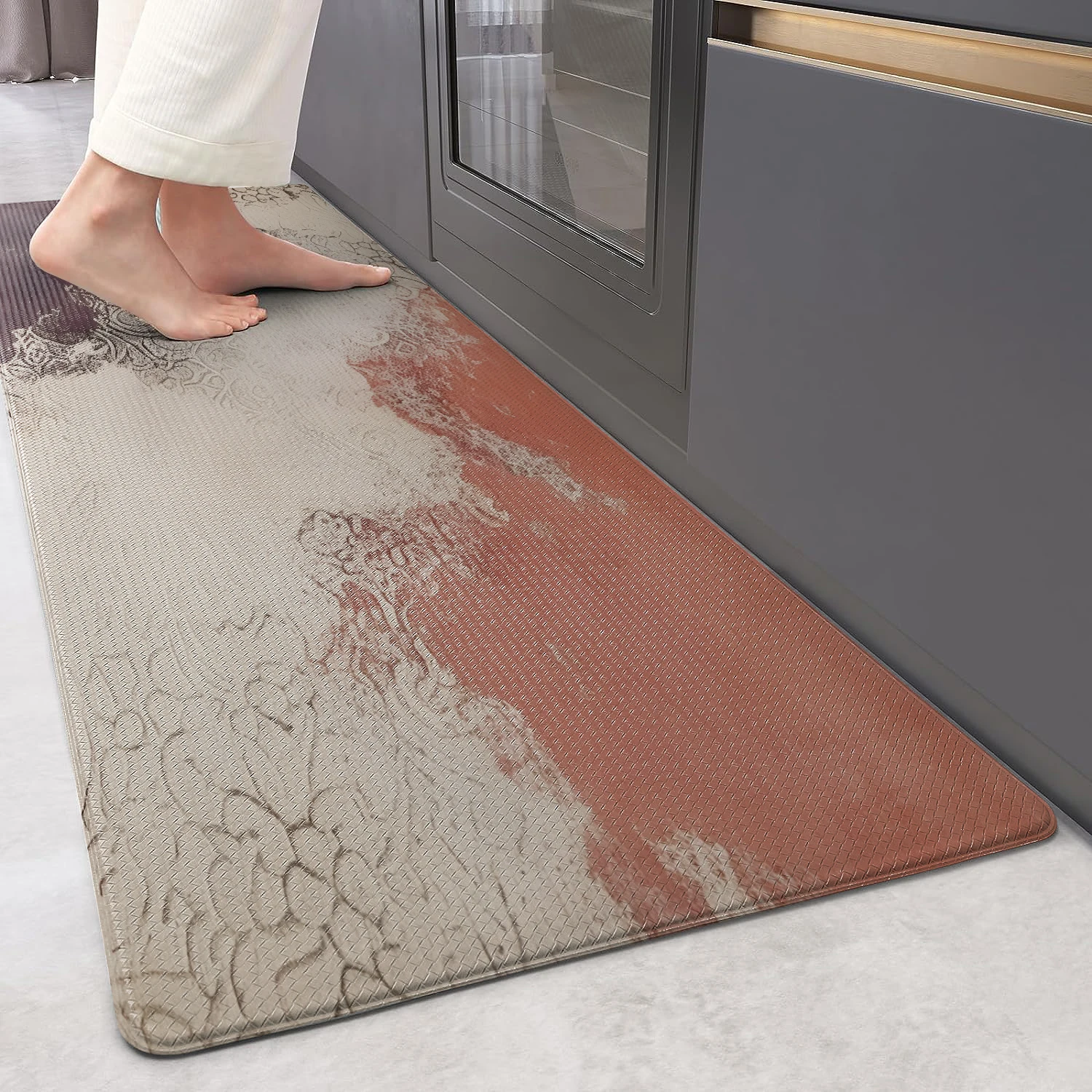 Factory sale waterproof pvc Custom kitchen carpet Non-Slip Kitchen floor Mat