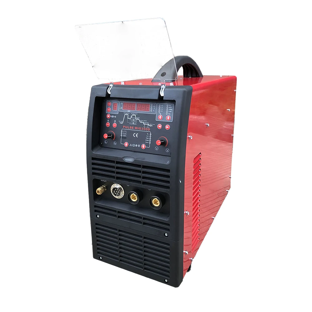 Industrial Digital Heavy Duty Double Pulse Mig Welder Aluminum Pulse MIG 350A Pulse MIG MMA Welding Machine With LED Display