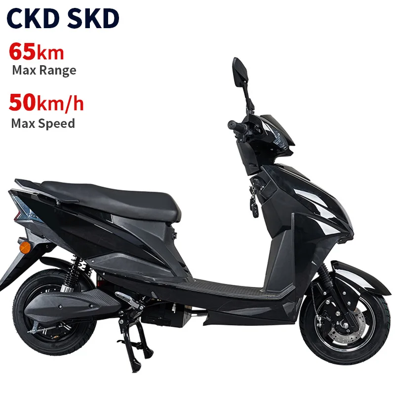 India hot selling new electric moped 600W/800W 40-50km/h speed 45-65km range best selling e motorcycle with delivery box 50kmh