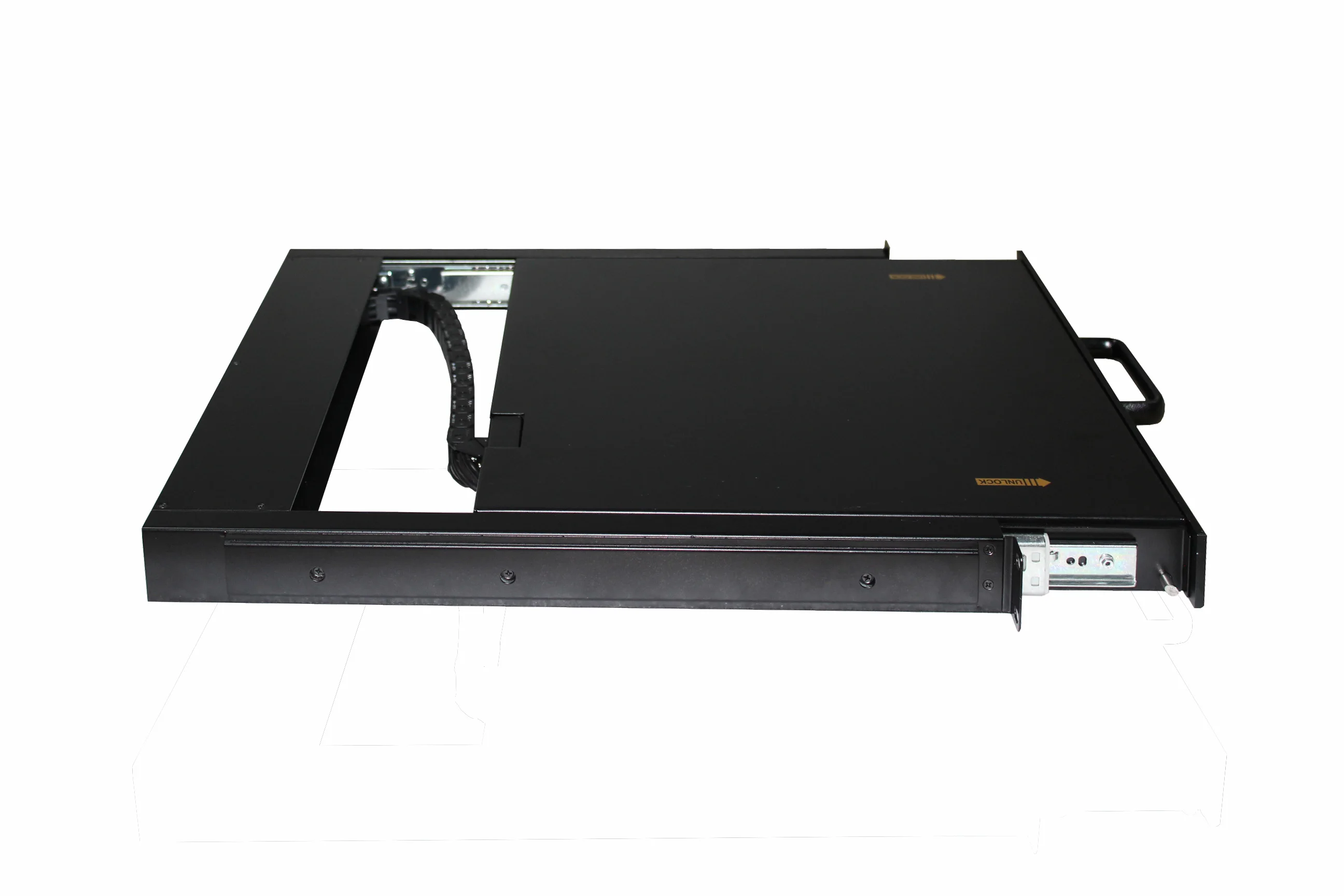 19 inch 1U rack mount LED KVM switch with touch pad+Mouse +104keys keyboard with integrated Digital&E-switch keys KVM drawer