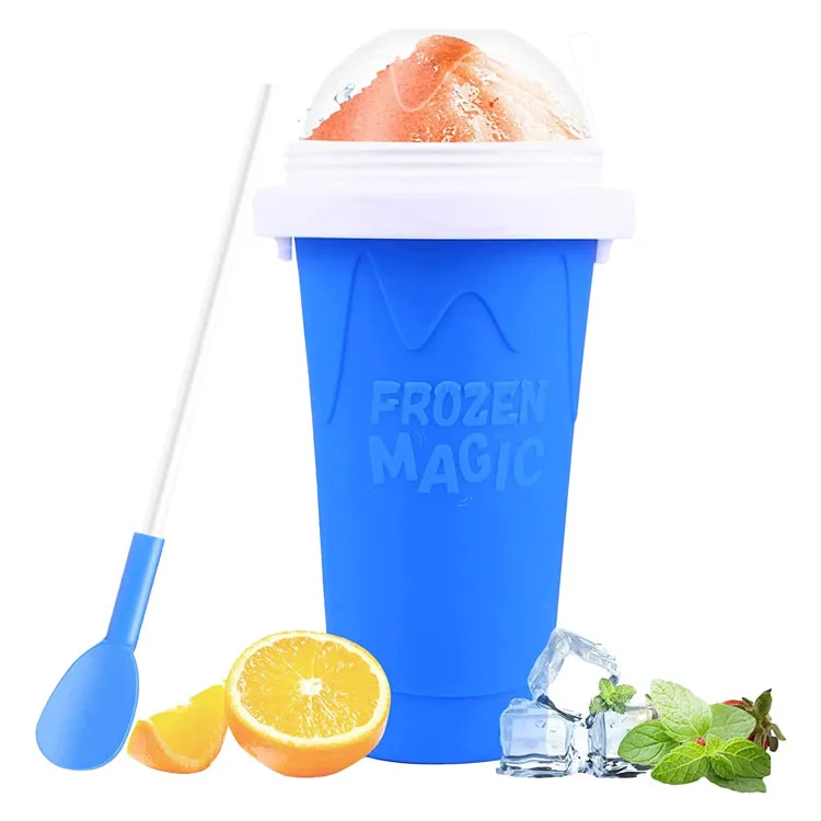 Wholesale Fast Frozen Ice Cream Silicone Cup Portable Summer Cooling Magic Slushy Maker Kids Family Cube PP SUMMER QUICK ICE