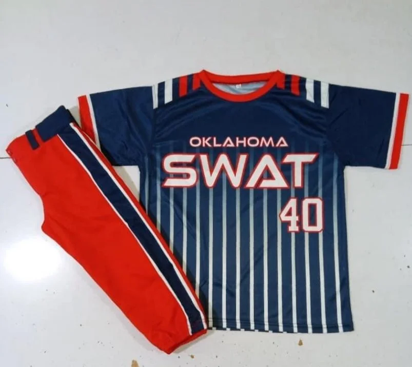 2021 new design custom youth fashion softball pants kids sleeveless baseball jersey for team