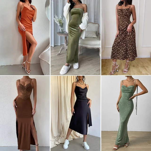 Bulk Wholesale High End Cotton Dress Second Hand Mixed Sizes Clothes Stock