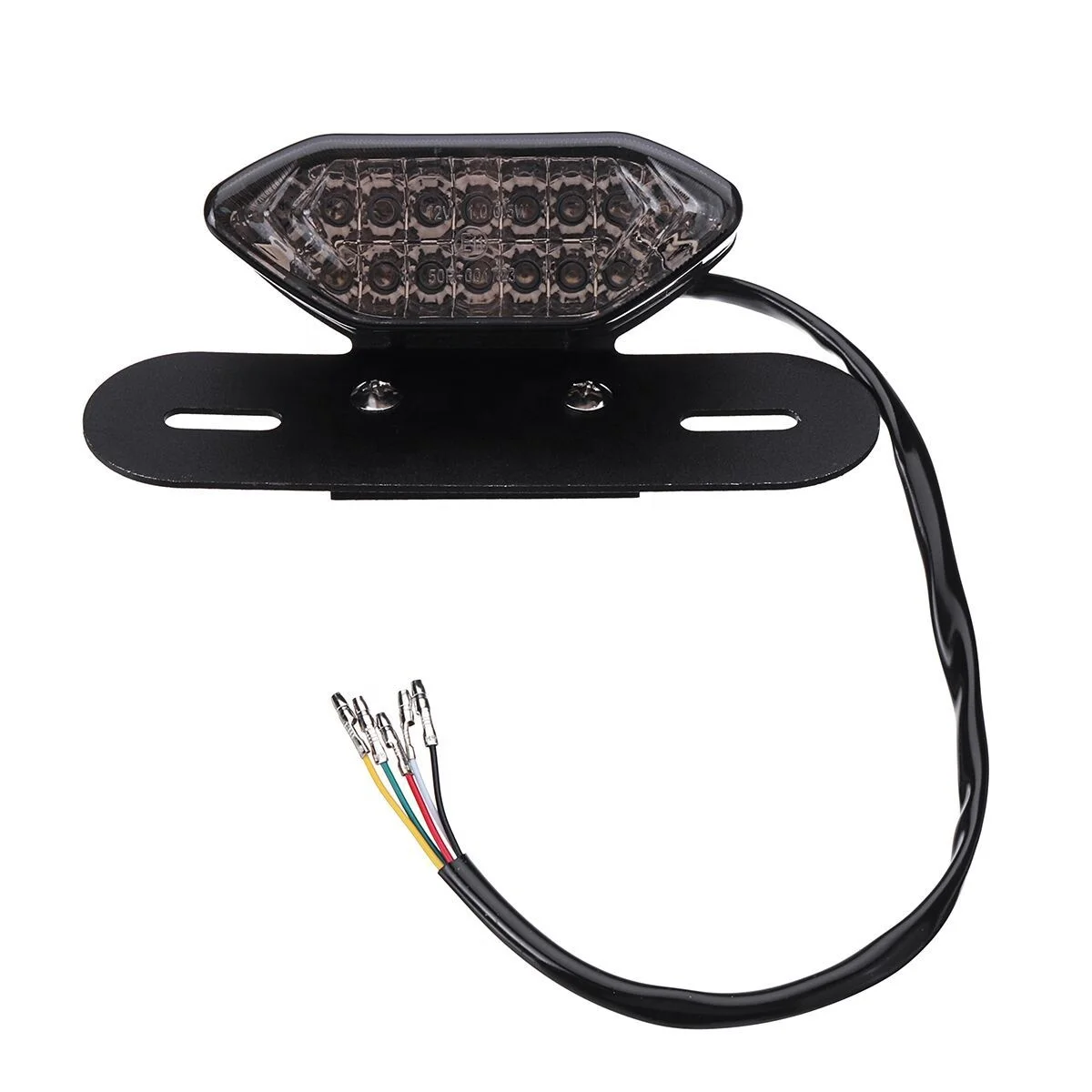 Universal 12V LED Motorcycle Motorbike LED Tail Light Flow pattern Turn Signal license plate lamp motorcycle led rear light