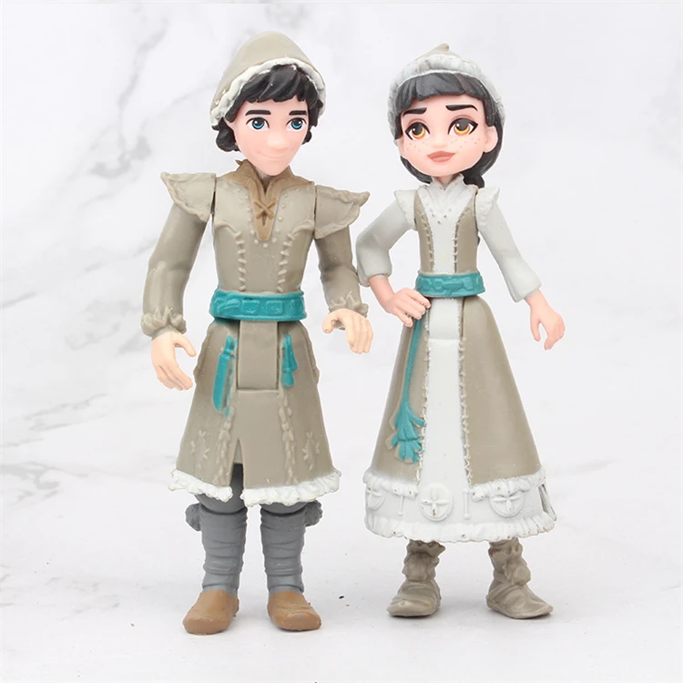 Hot Sale Frozens Princess Action Figure Elsas Annas Figure Doll Factory PVC Toy for Cake Topper Frozens Anime Figure