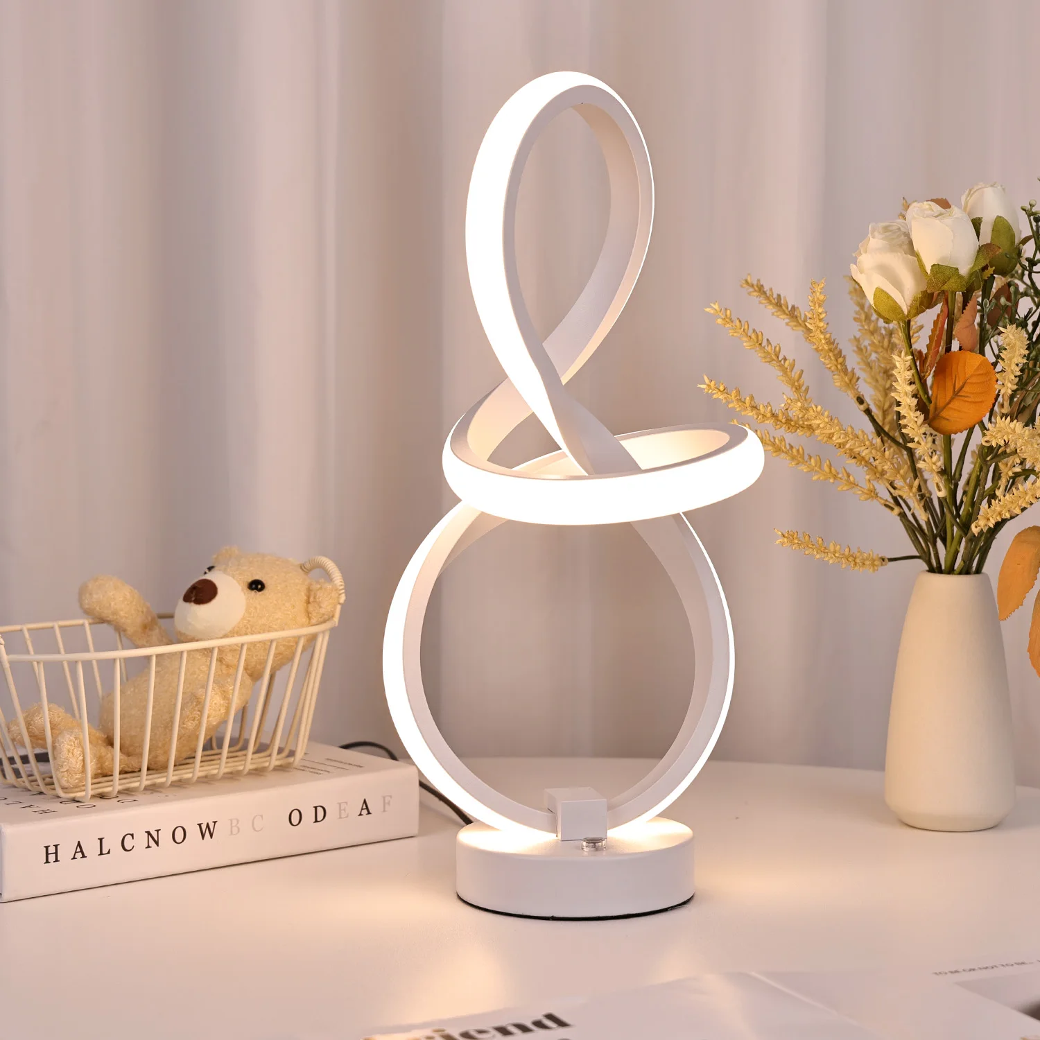 Creative modern minimalist luxury exe protection dinner light indoor lighting led desk lamp with Tube lamp