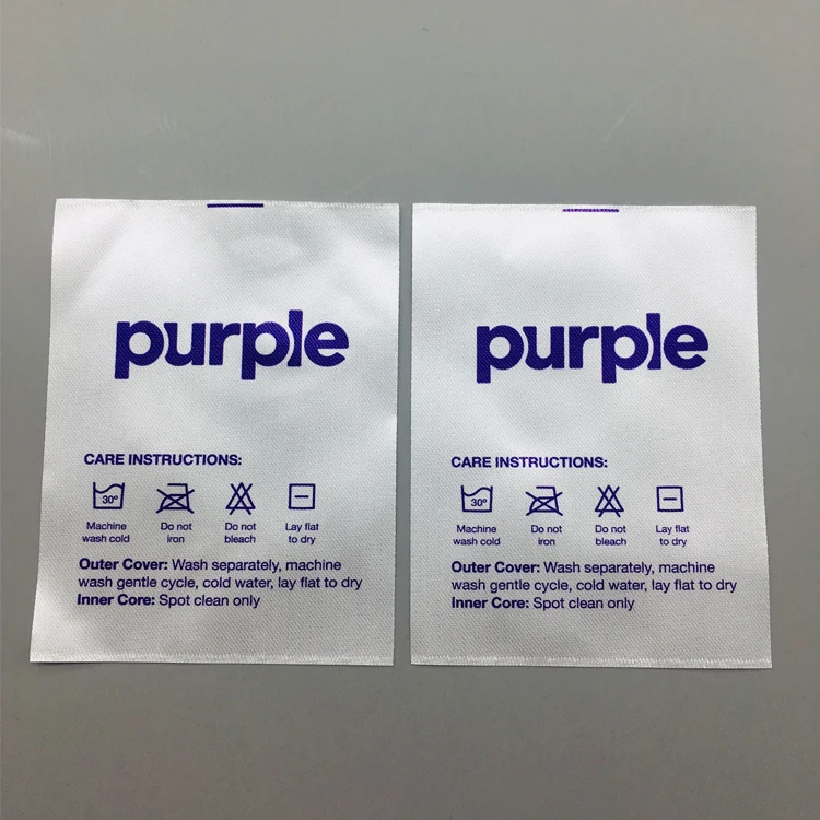 manufacture clothing label satin print labels