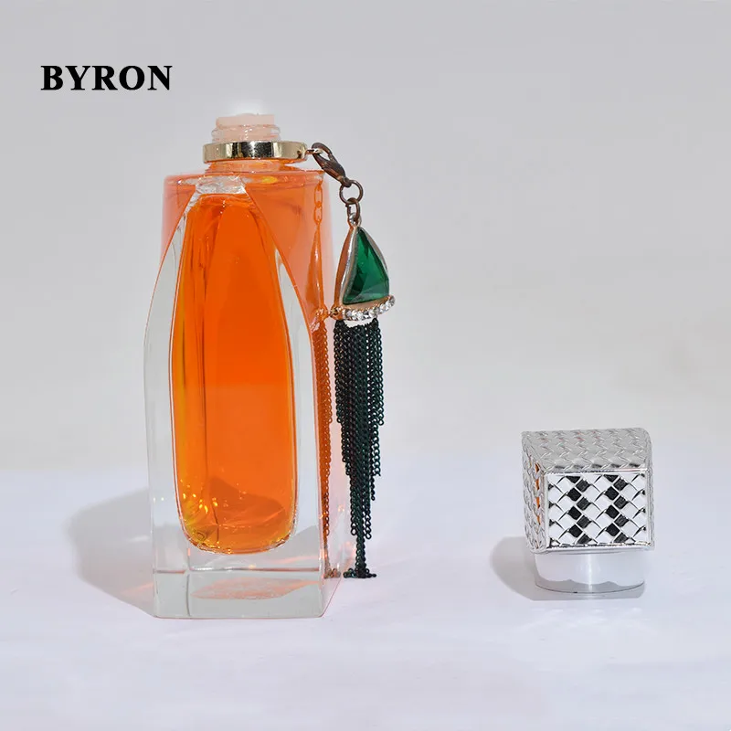 Manufacture Crimping Custom 100ml Hand Polished Glass Perfume Glass Bottles Oil Bottles