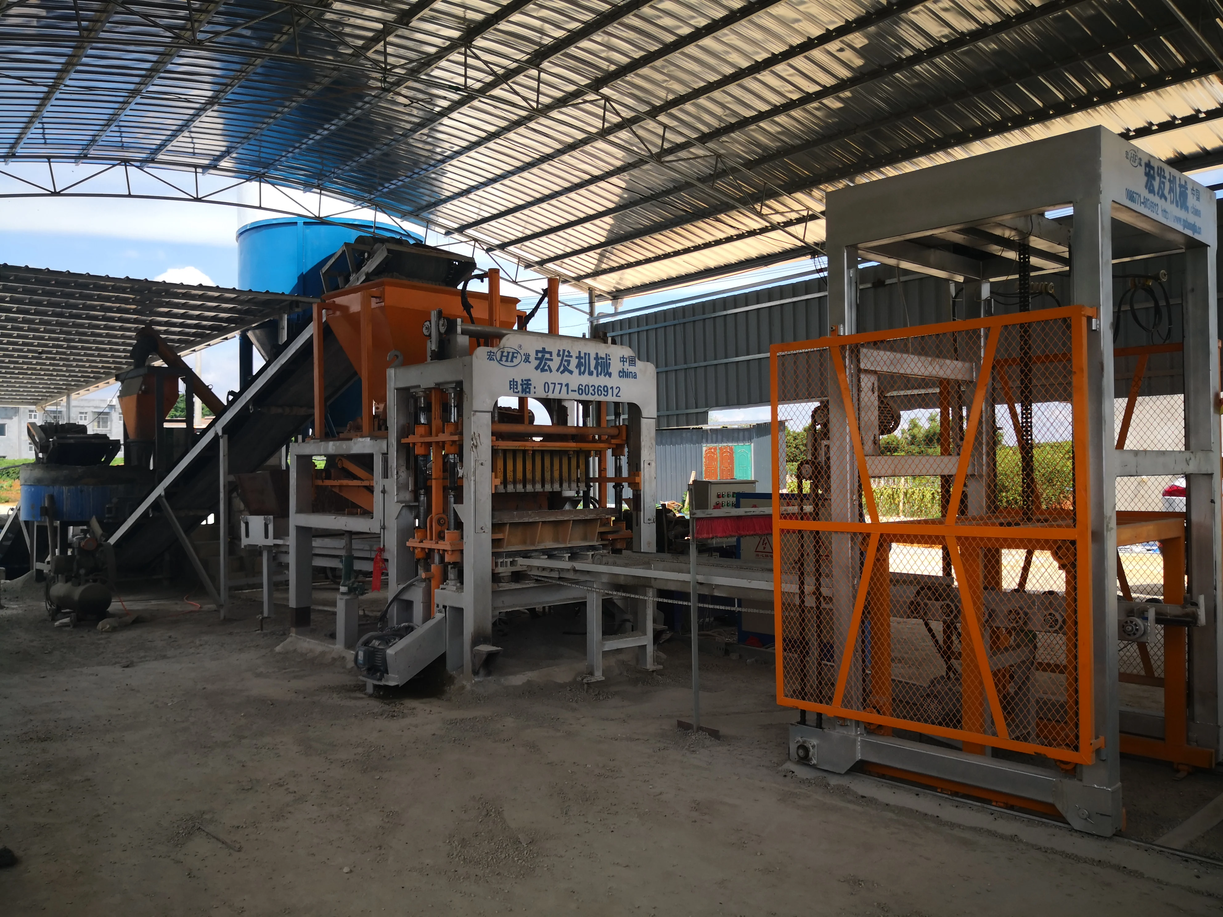 Automatic Ghana Hydraulic Brick Paving Footpath Block Making Machine Bricks Concrete Machines