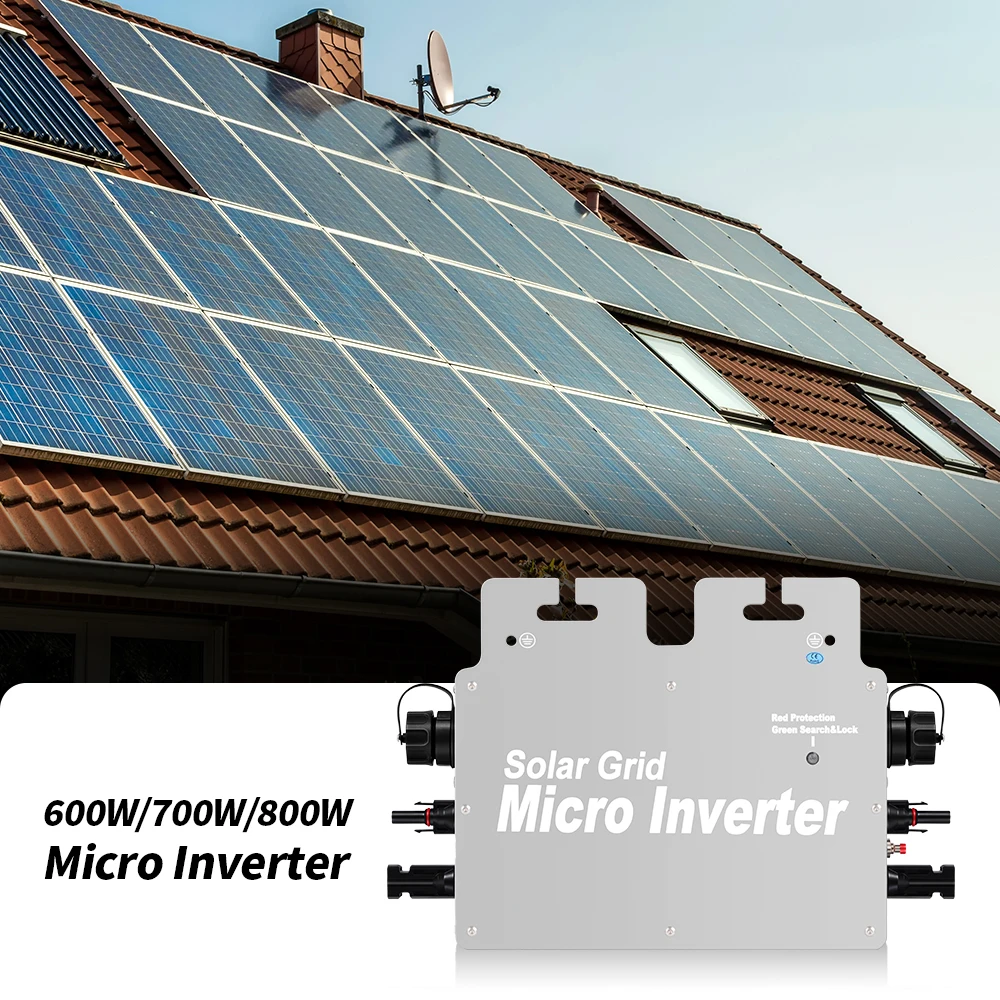 Home Use On Grid Solar Micro Inverter GT700W 800W 1000Watt Plug And Play Grid Tied Micro Inverters Cheap Price