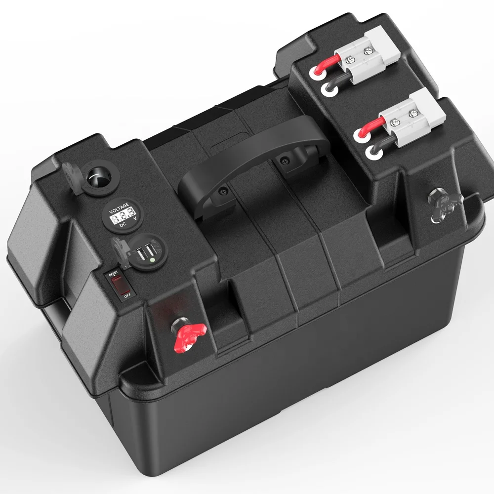 High quality portable automotive marine batteries plastic 12V safely stores rv waterproof automotive battery box