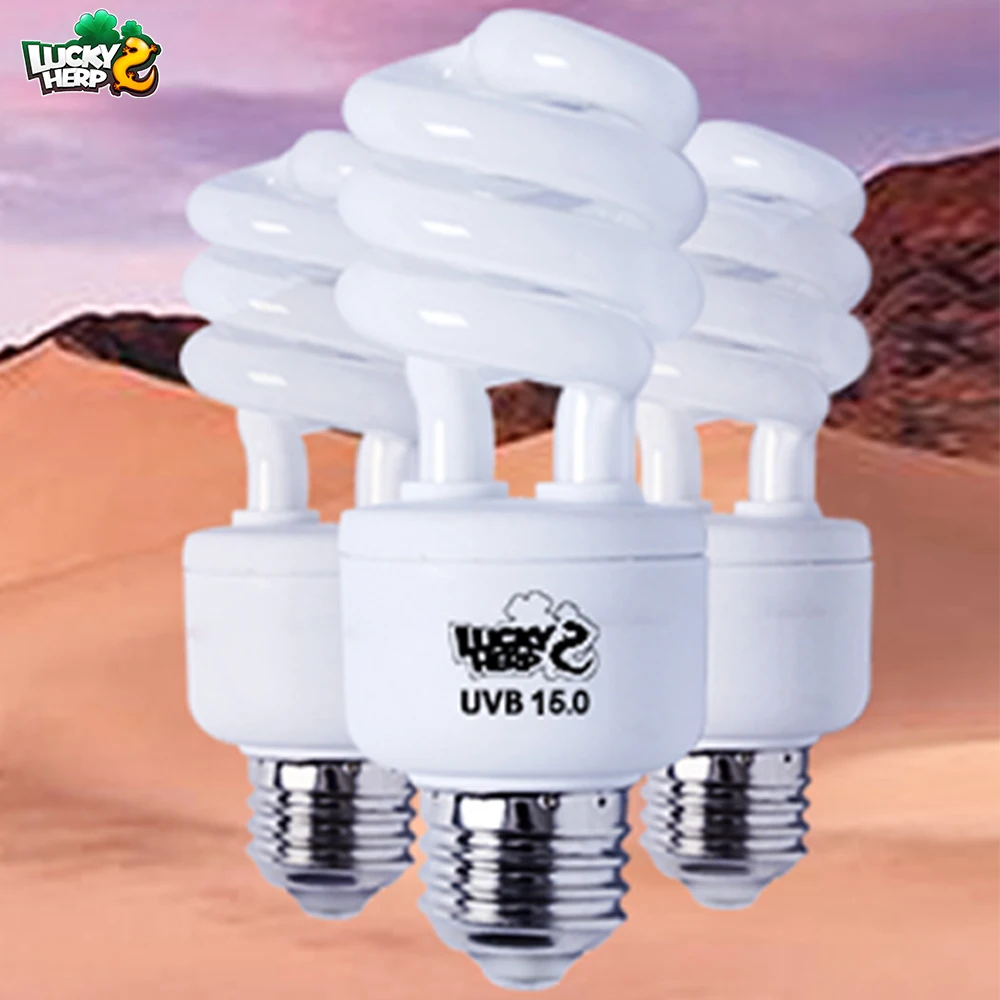 26W UVB 10.0 100 150 200 compact fluorescent uvb lamp lucky reptile uvb blub
