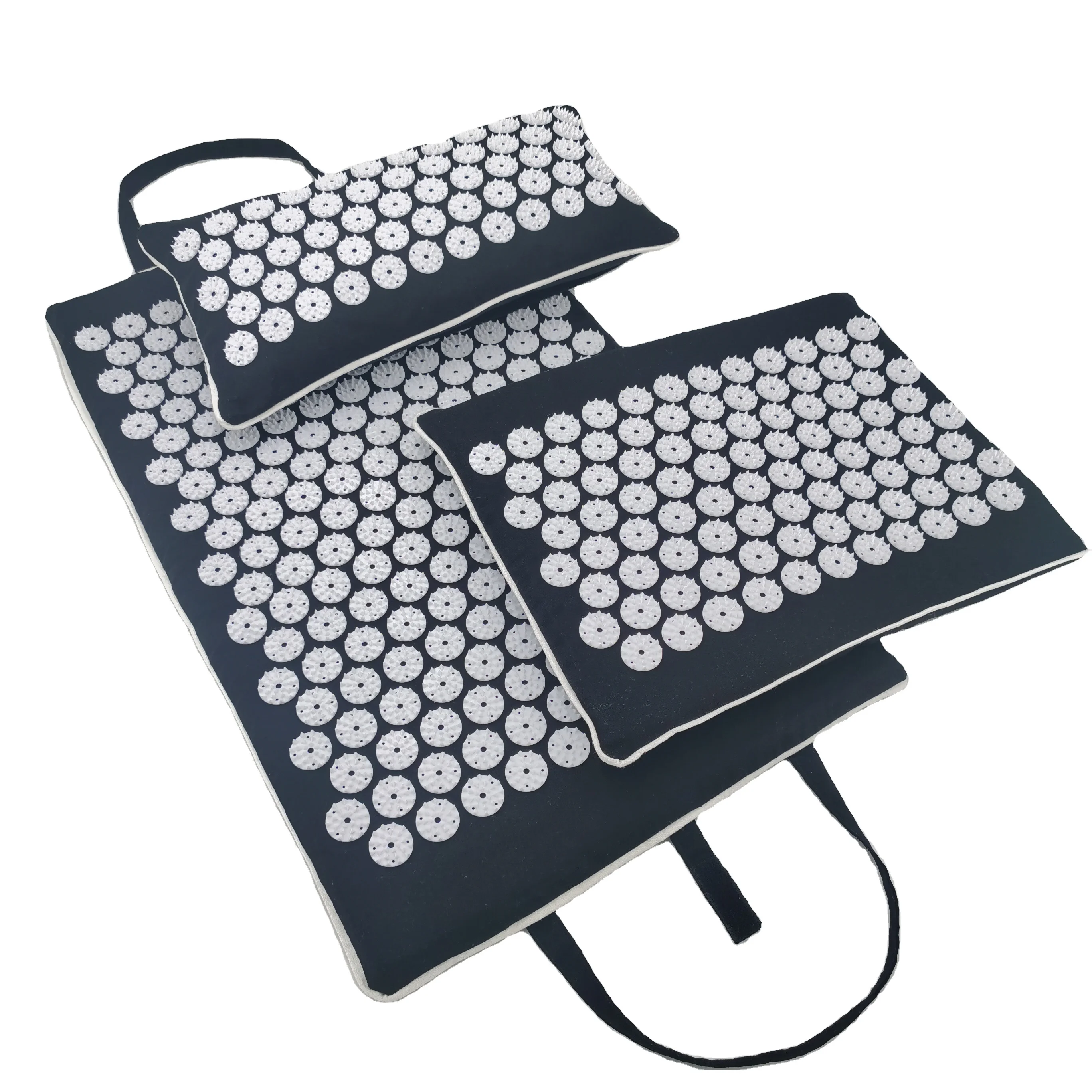 Акупунктура коврик дизайн на заказ, игрушка для снятия стресса, Акупрессура Втягивающийся поводок для собак, здоровый (термопластичный эластомер) коврик подушка Комплект из трех предметов; Комплект с ручкой