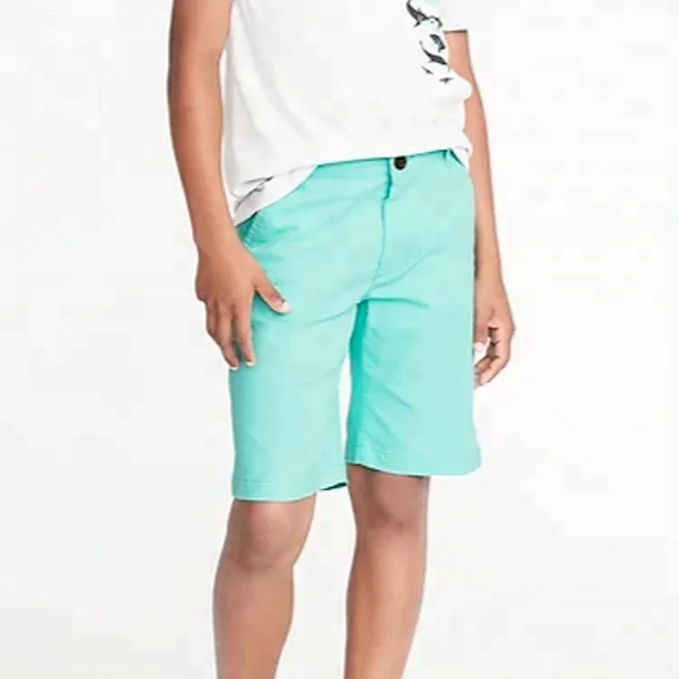 
Wholesale Custom Design Boy Cargo Cotton Twill Plain Shorts 